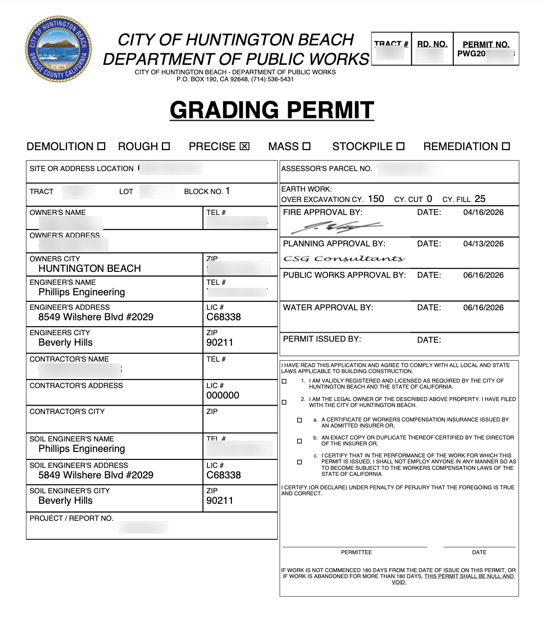 Grading Permit