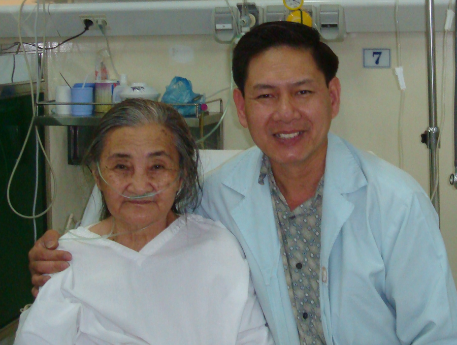 The maternal grandmother and my dad