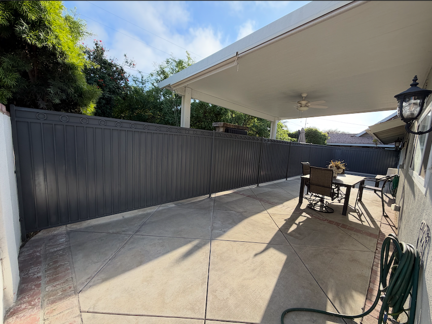 New Fence View From Left Side