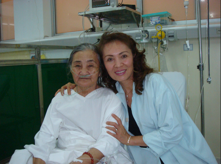 The maternal grandmother and my mother