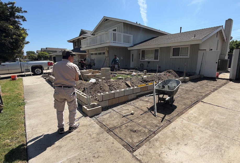 Prepared for Concrete Pouring